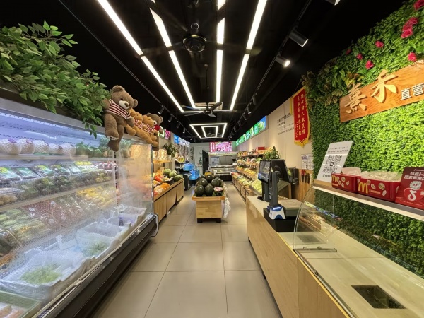 Y06110日营4k大型小区出入口精装生鲜水果超市带冷库转 Y06110日营4k大型小区出入口精装生鲜水果超市带冷库转